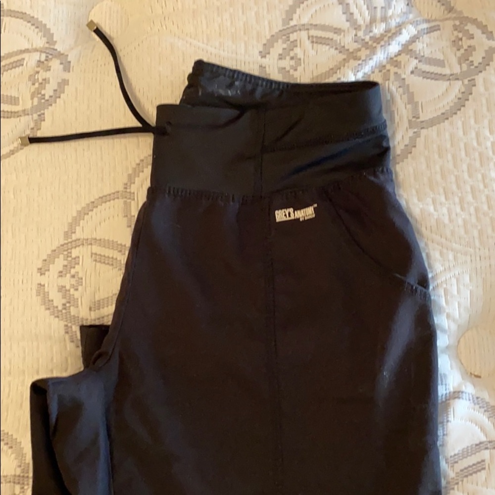Greys anatomy black scrub pants